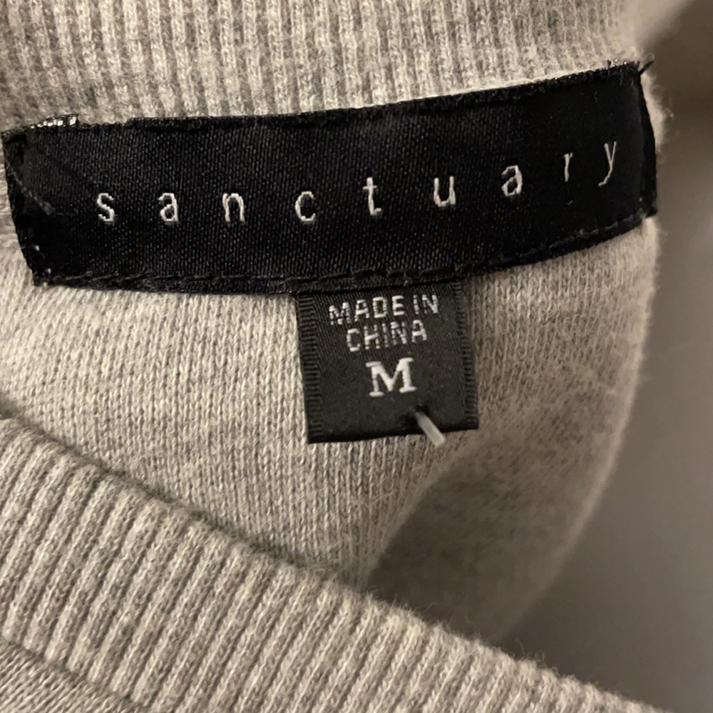 Sanctuary Rose/Brass Stud Cold Shoulder Sweatshirt - Picture 5 of 5